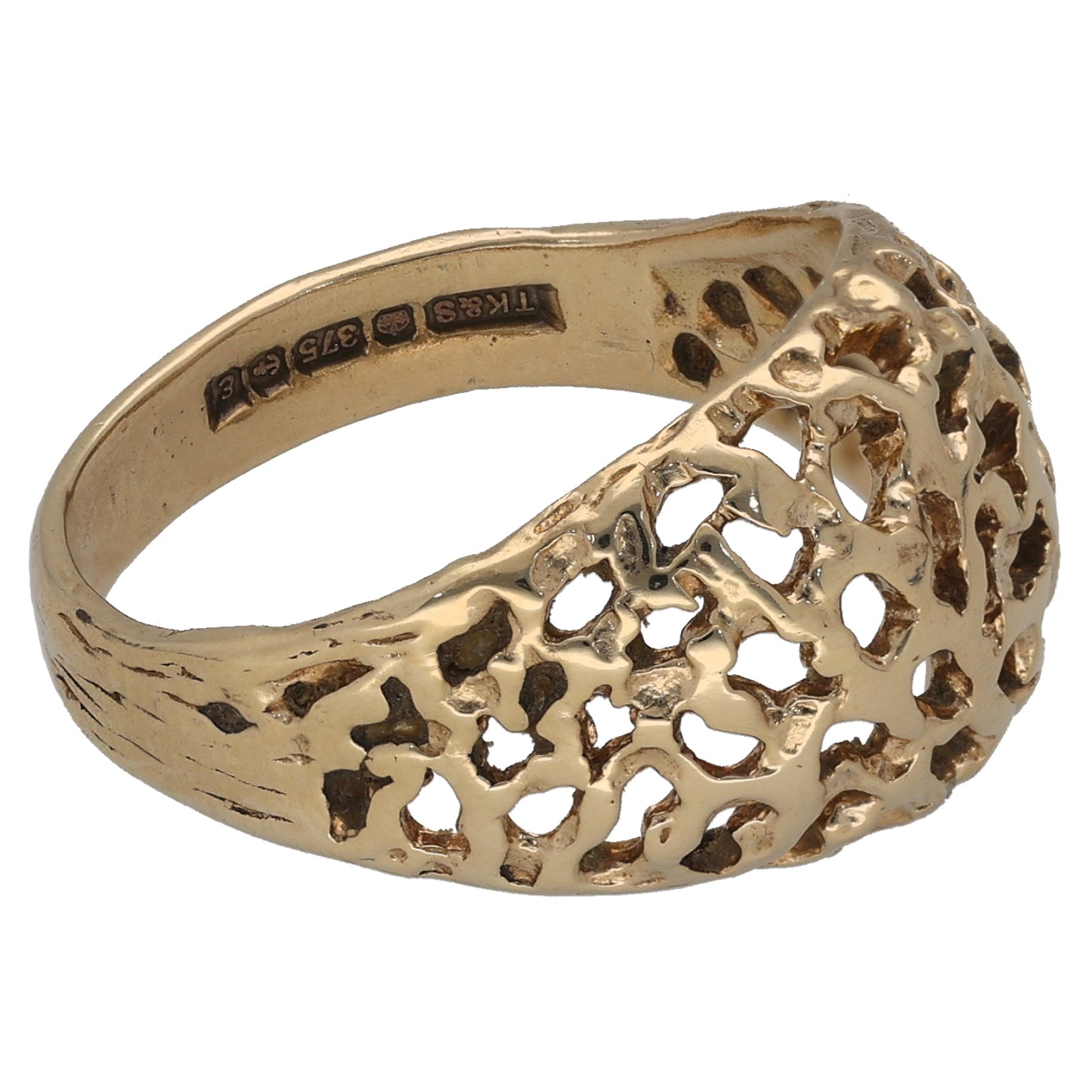 9ct Gold Alternative Ring Size O