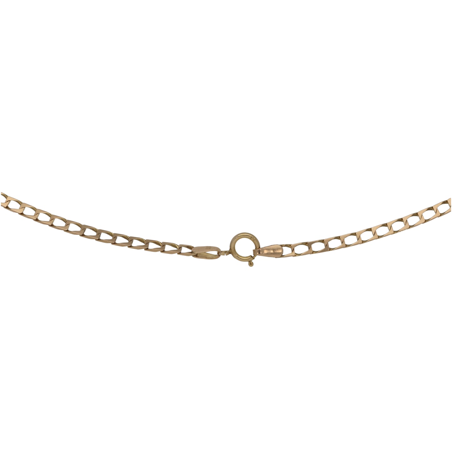 9ct Gold Curb Chain 18"