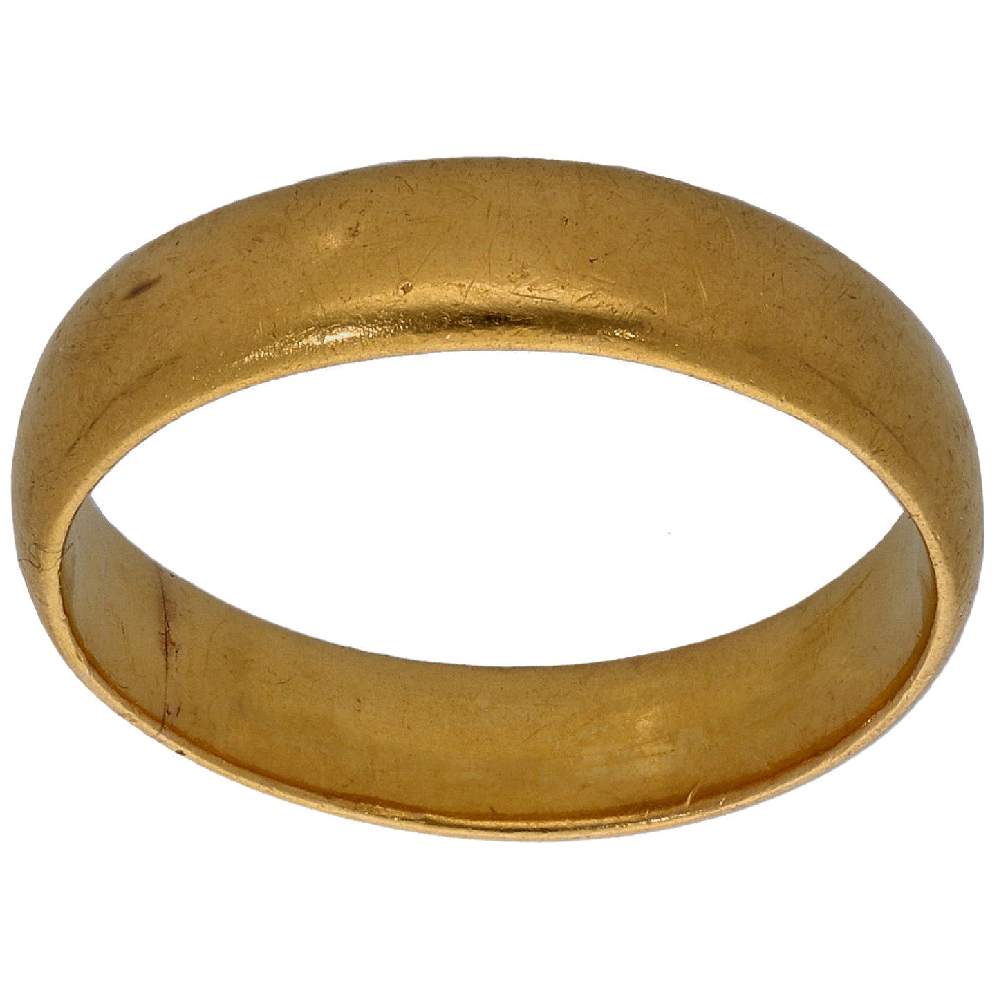 22ct Gold Plain Wedding Ring Size O
