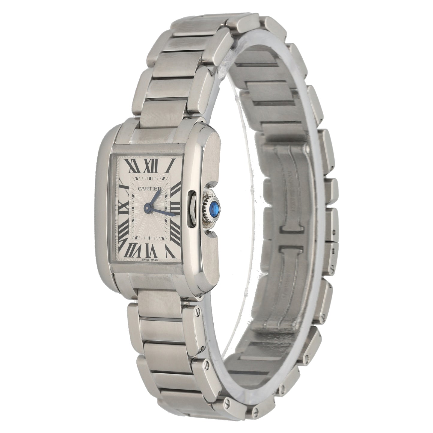 Cartier Tank Anglaise W5310022 23mm Stainless Steel Watch
