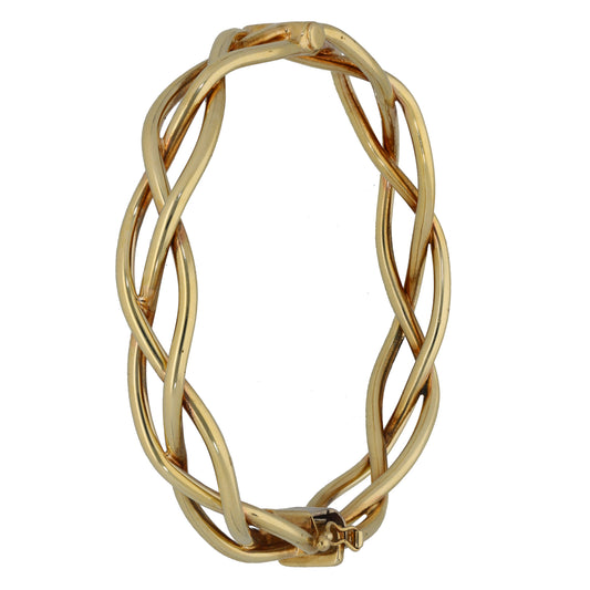 9ct Gold Hinged/Clasp Bangle