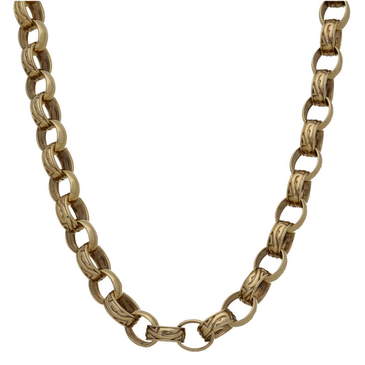 9ct Gold Belcher Chain 26"