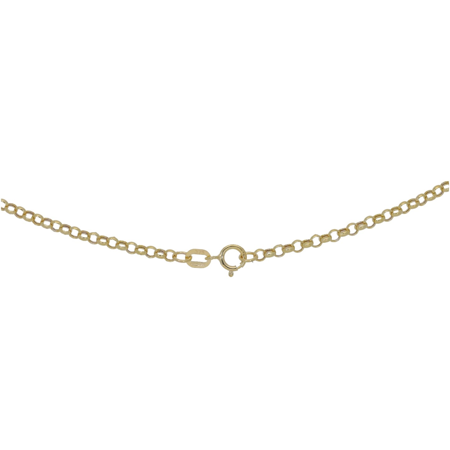 9ct Gold Ladies Belcher Chain 18"