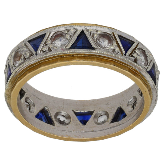 9ct Bicolour Gold Imitation Dress/Cocktail Ring Size K