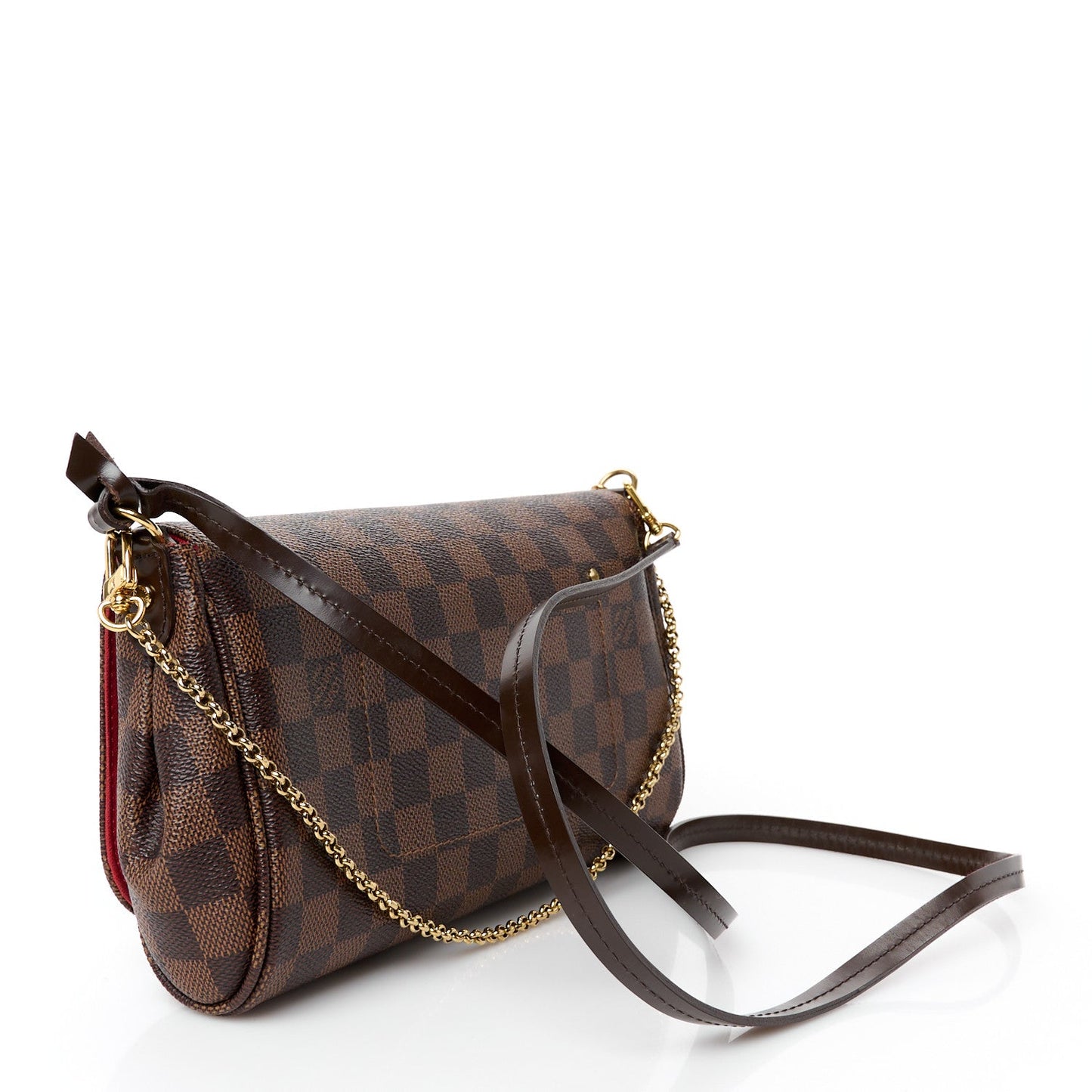 Louis Vuitton Favourite MM Damier Ebene Coated Canvas Bag - Brown