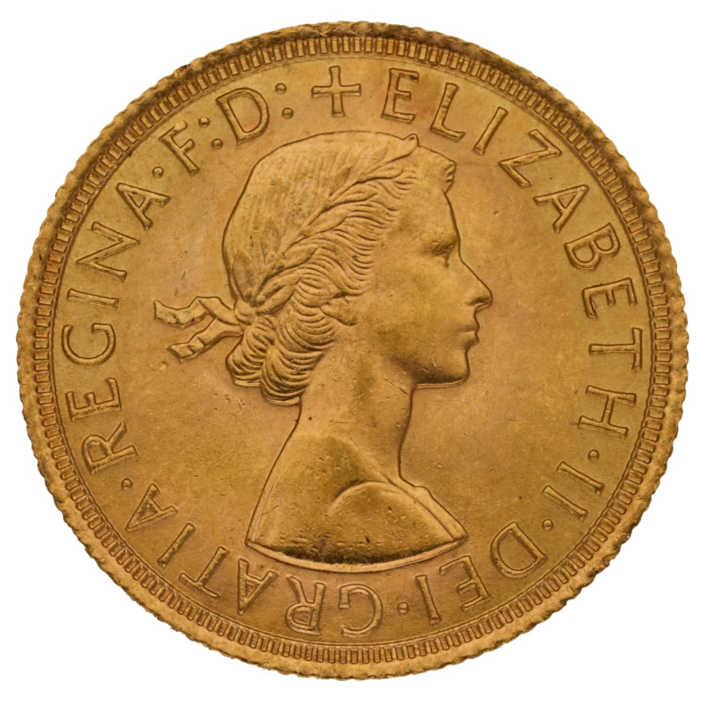 22ct Gold Queen Elizabeth II Full Sovereign Coin 1965