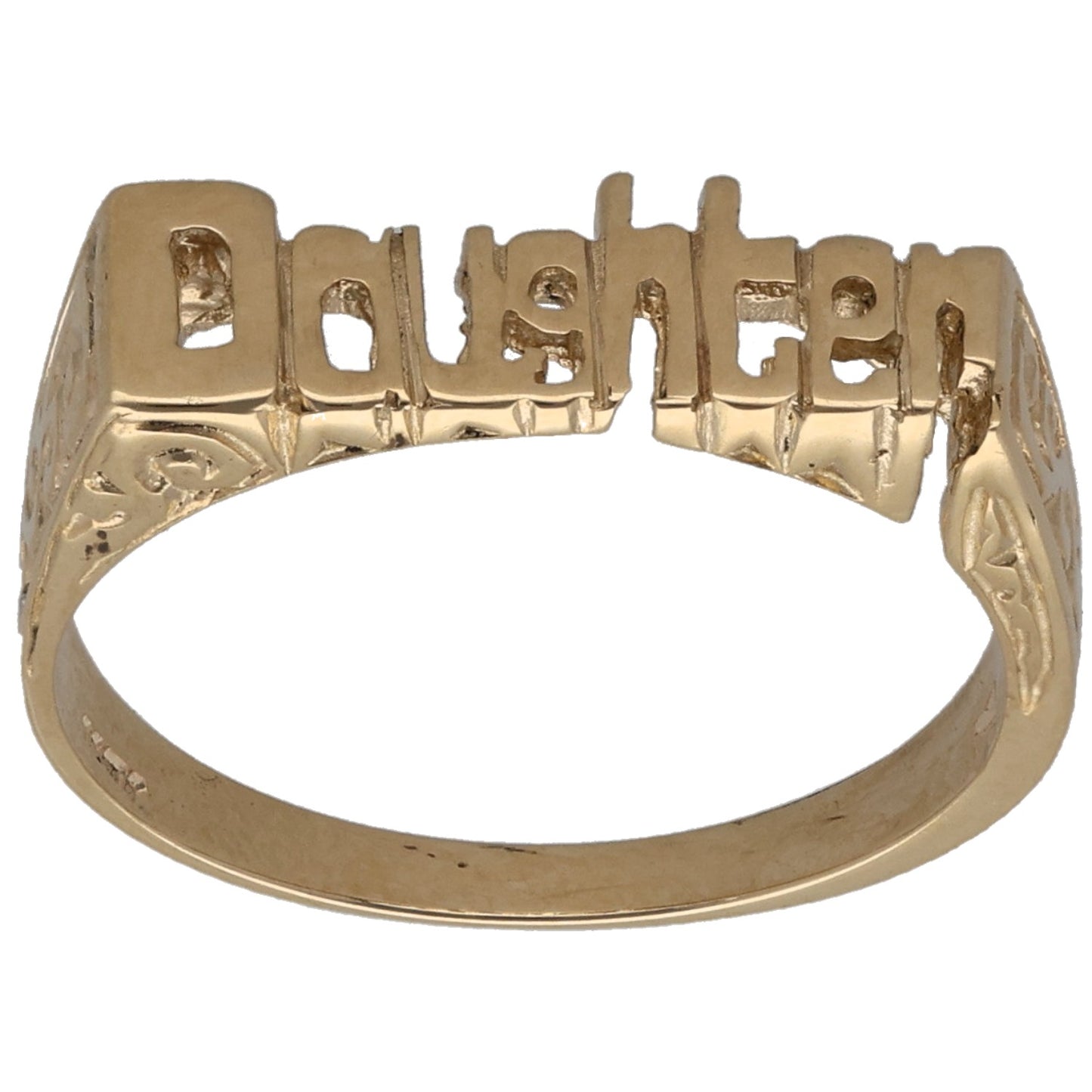 9ct Gold Daughter Family Ring Size S