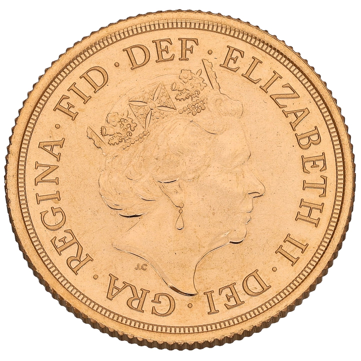 22ct Gold Queen Elizabeth II Full Sovereign Coin 2016