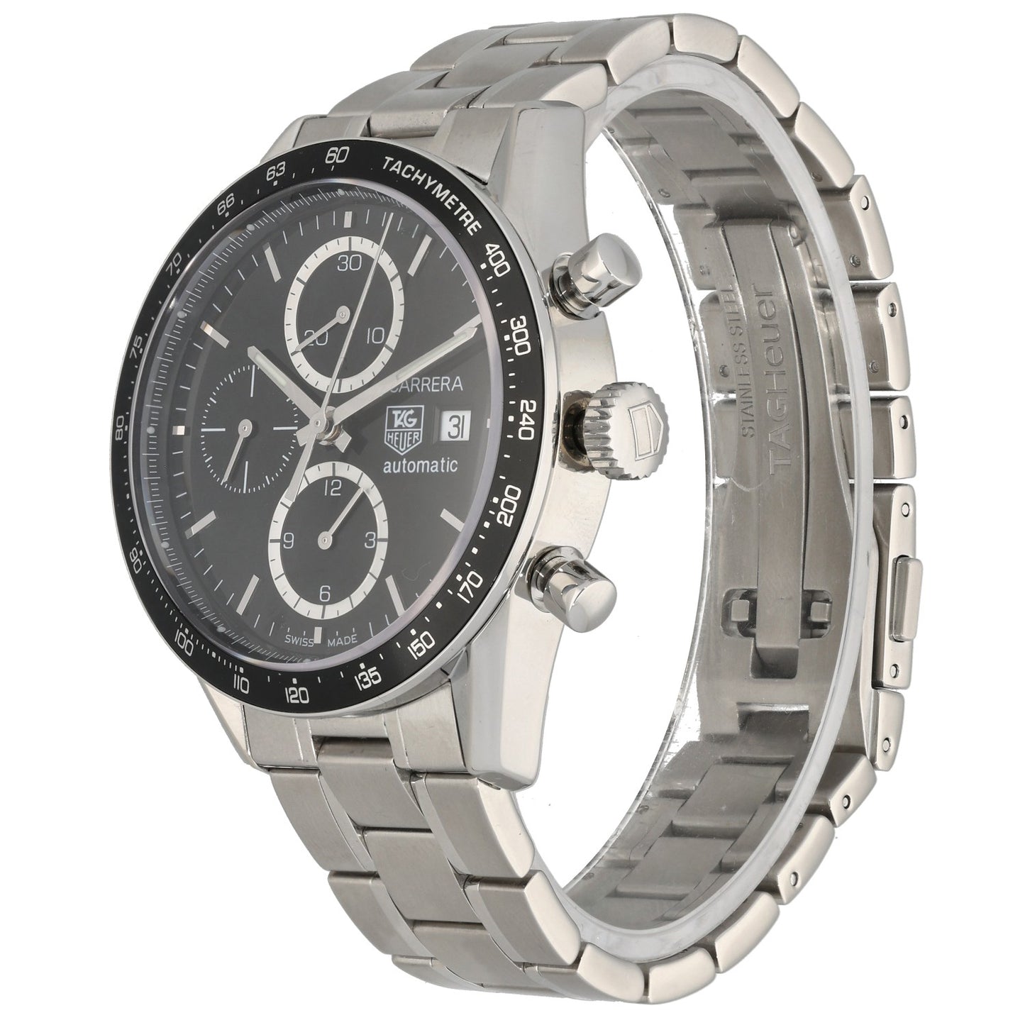 Tag Heuer Carrera CV2010-1 41mm Stainless Steel Watch