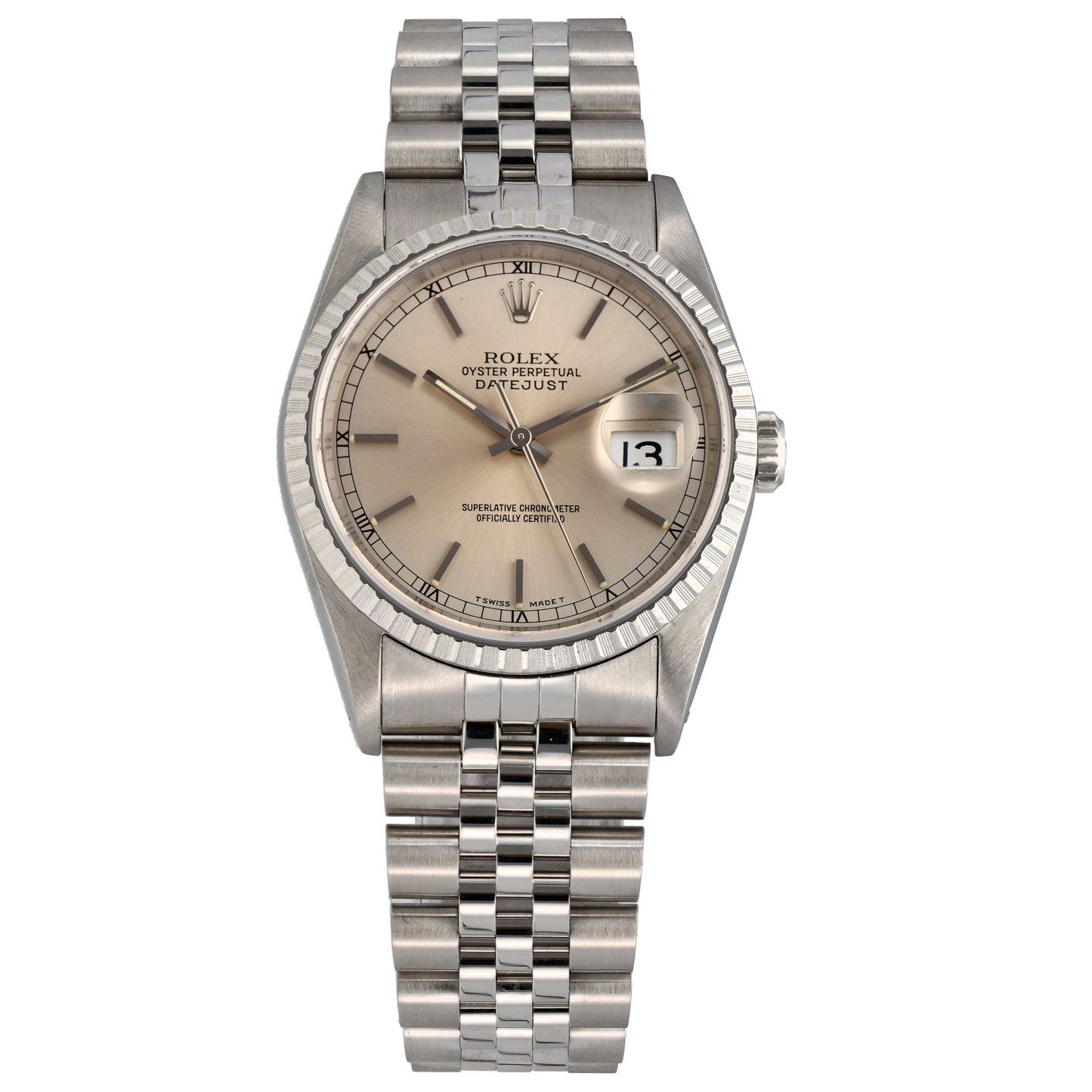 Rolex Datejust 16220 36mm Stainless Steel Watch