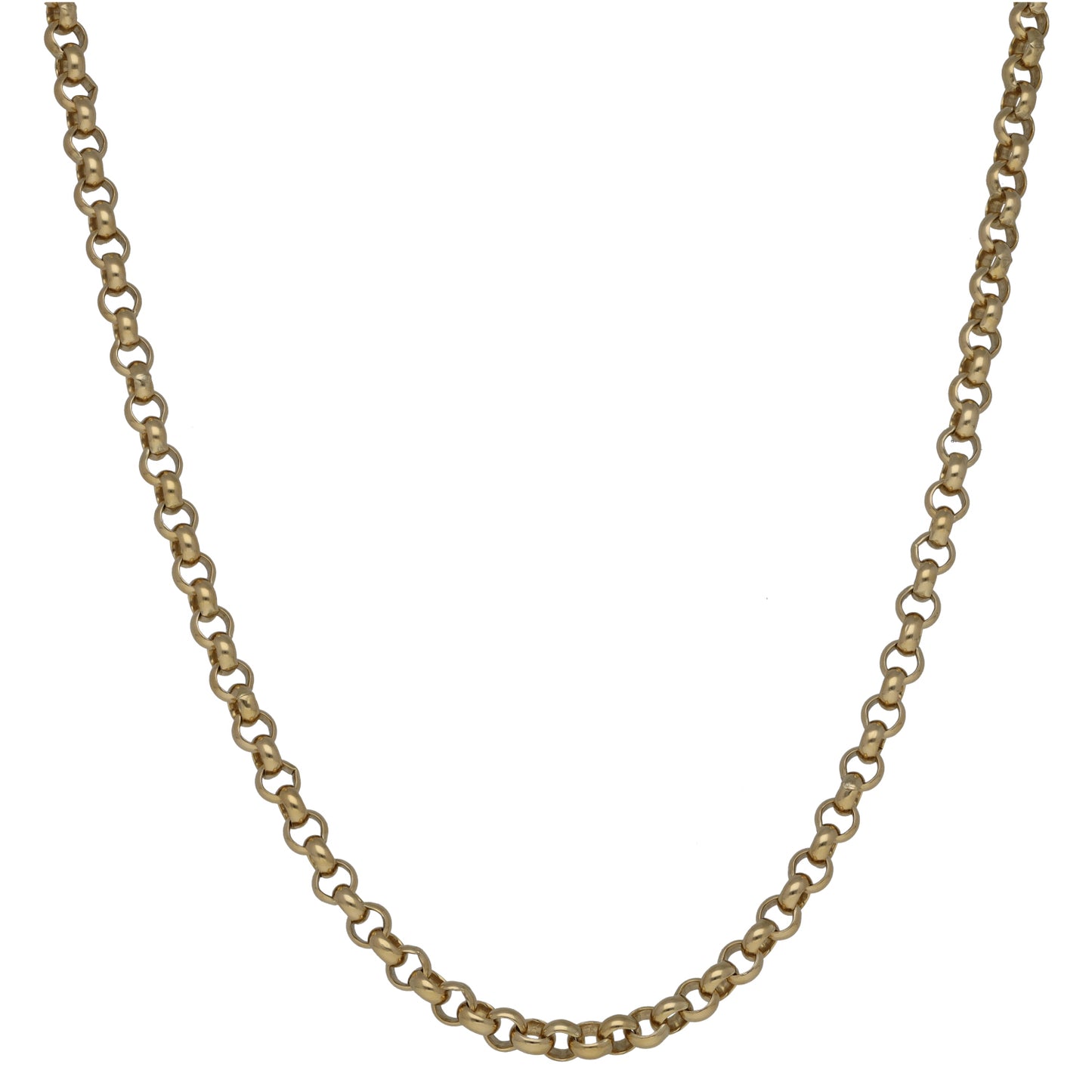9ct Gold Belcher Chain 18"