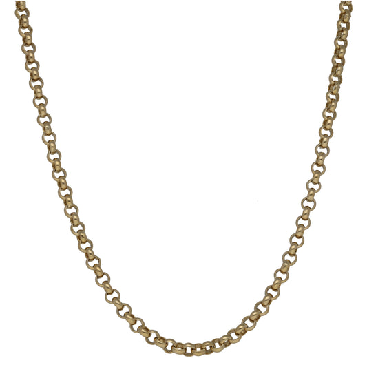 9ct Gold Belcher Chain 18"