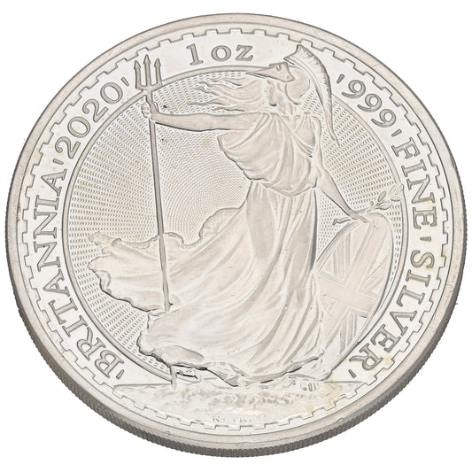 Fine Silver Queen Elizabeth II 1 OZ Britannia Coin 2020