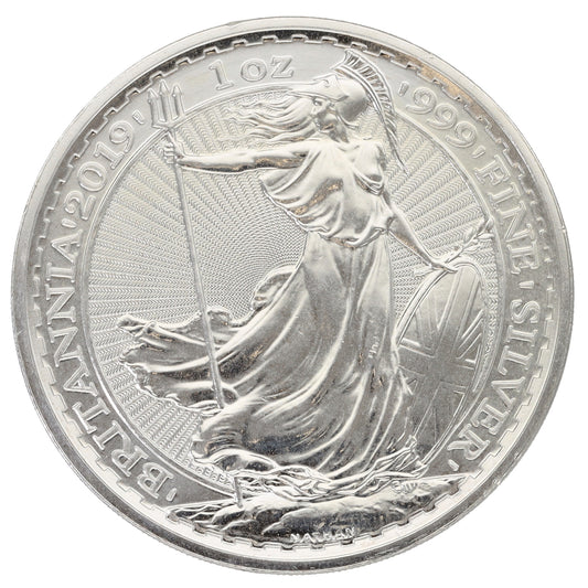 Fine Silver Queen Elizabeth II 1 OZ Britannia Coin 2019