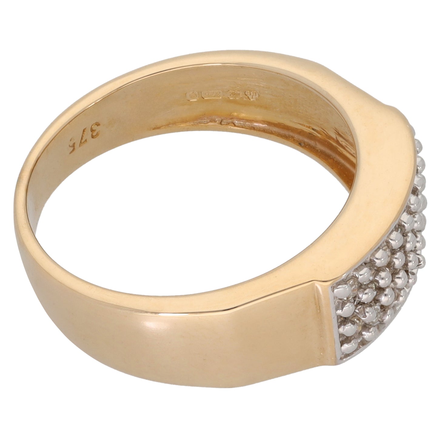 New 9ct Gold 0.19ct Diamond Alternative Ring Sizes K-N