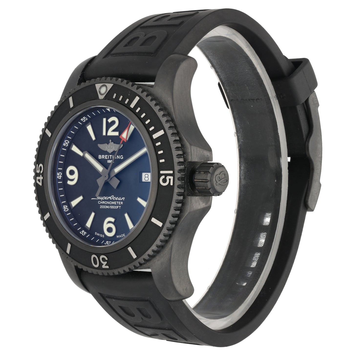 Breitling Superocean M17368 46mm DLC Stainless Steel Watch