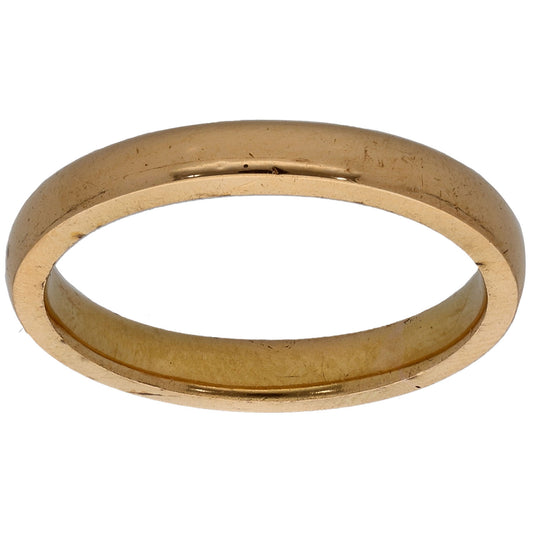 22ct Gold Plain Wedding Ring Size K