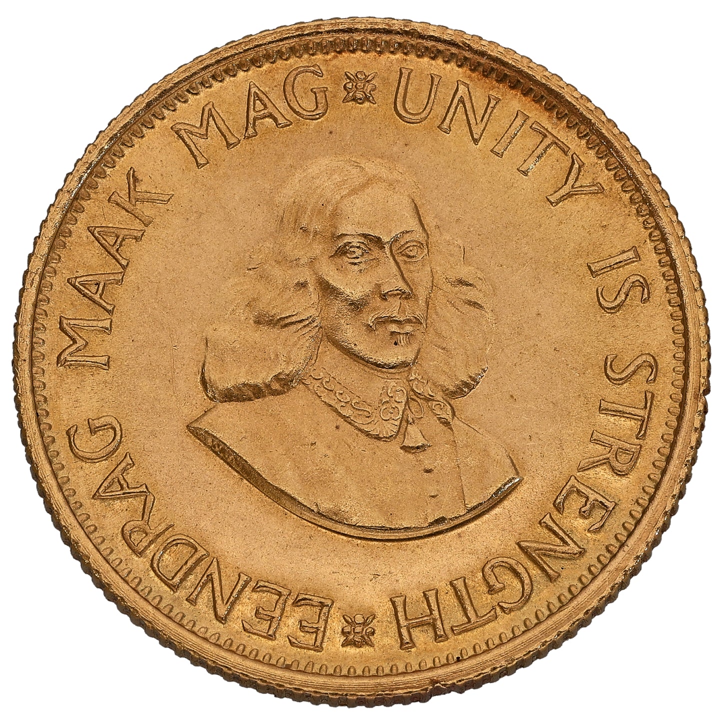 22ct Gold South Africa 2 Rand Coin 1973