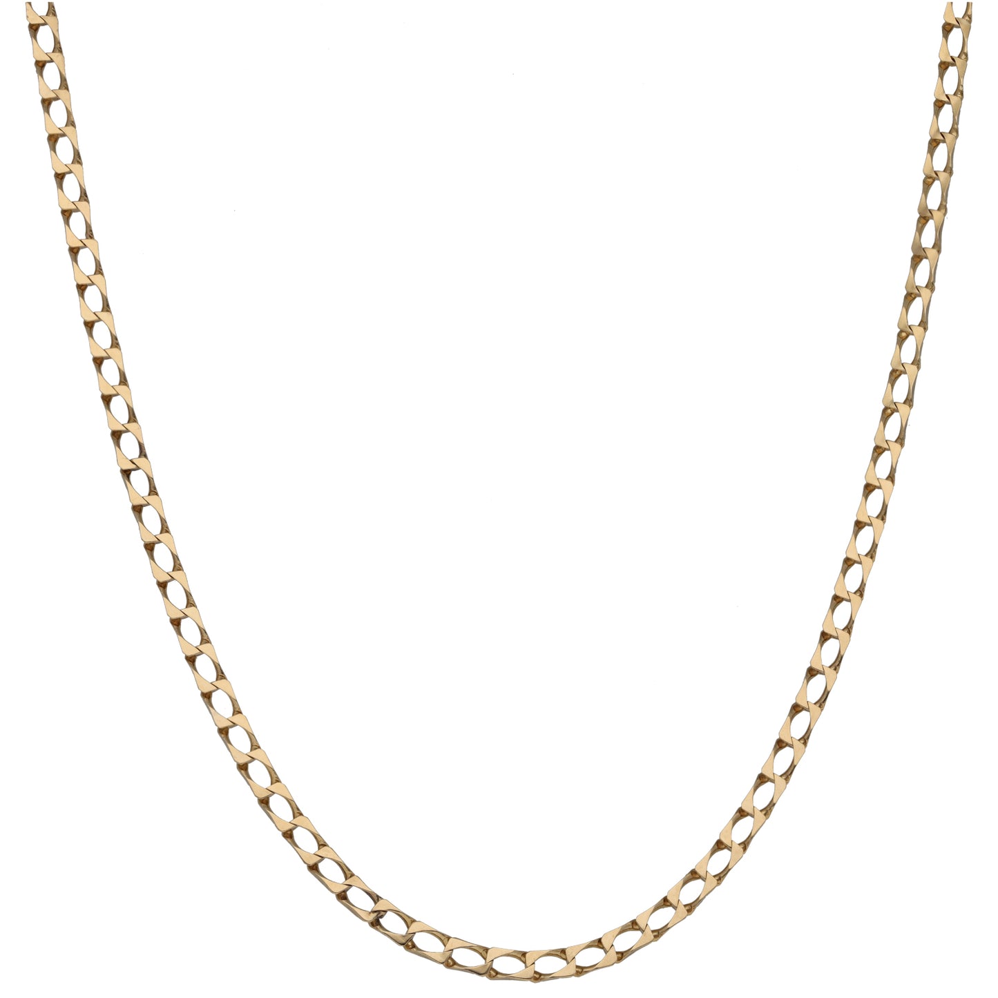 9ct Gold Curb Chain 20"