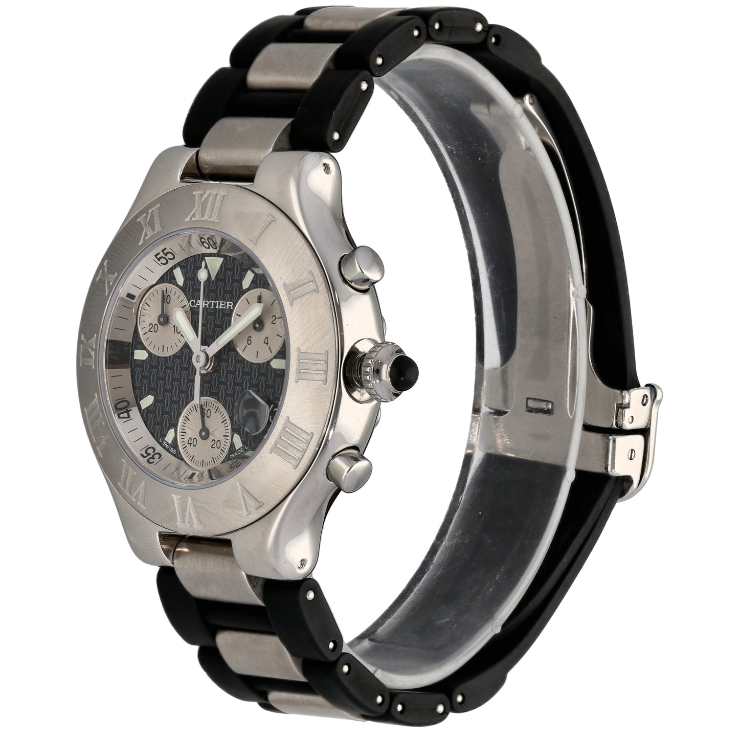Cartier Chronoscaph 2424 36mm Stainless Steel Watch