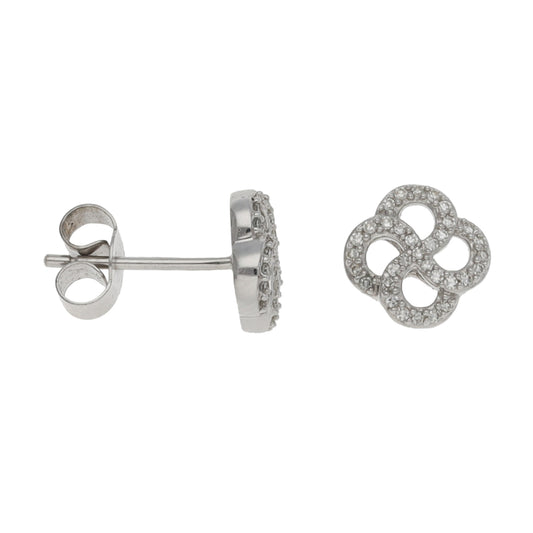 9ct White Gold 0.31ct Diamond Dress/Cocktail Earrings