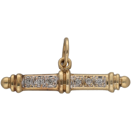9ct Gold 0.06ct Diamond Alternative Pendant