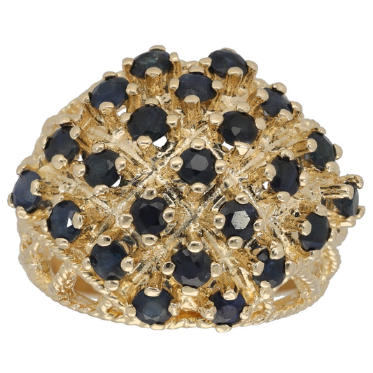 9ct Gold Sapphire Dress/Cocktail Ring Size L