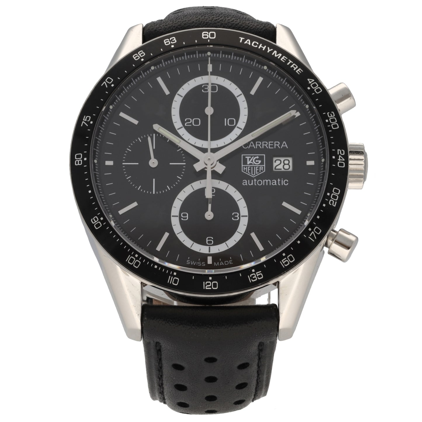 Tag Heuer Carrera CV2010-3 41mm Stainless Steel Watch