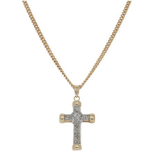 Load image into Gallery viewer, 9ct Gold 0.25ct Diamond Cross Pendant With Chain
