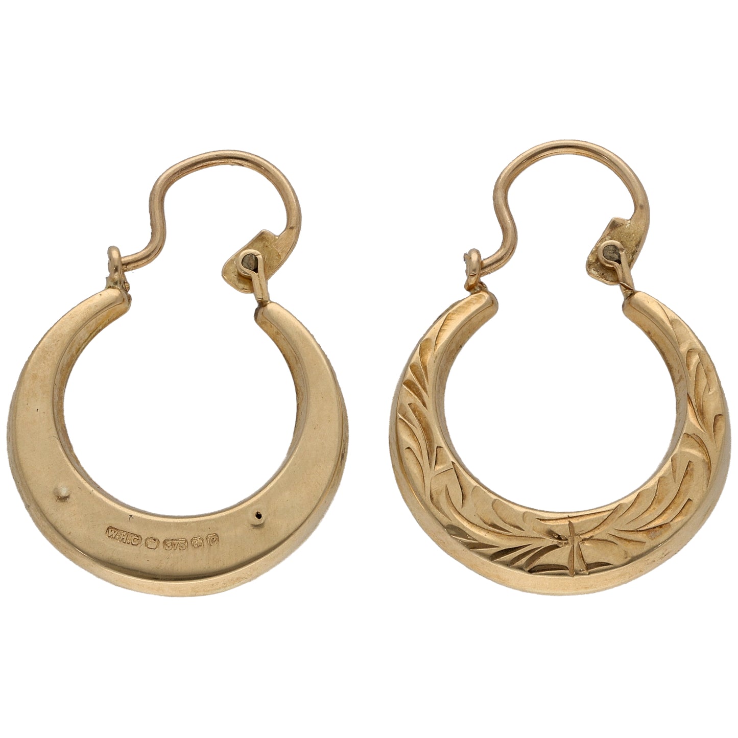 9ct Gold Creole Earrings