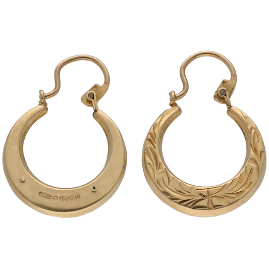 9ct Gold Creole Earrings