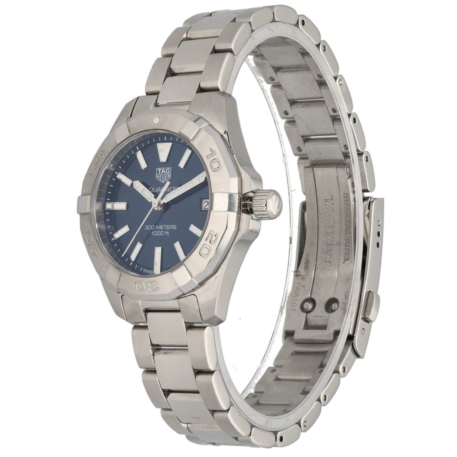 Tag Heuer Aquaracer WBD1312, blue dial, stainless Steel, front image