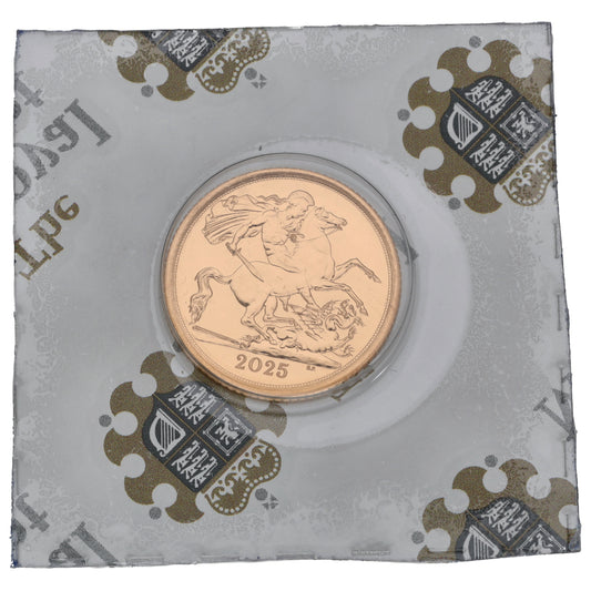 22ct Gold King Charles III Half Sovereign Coin 2025