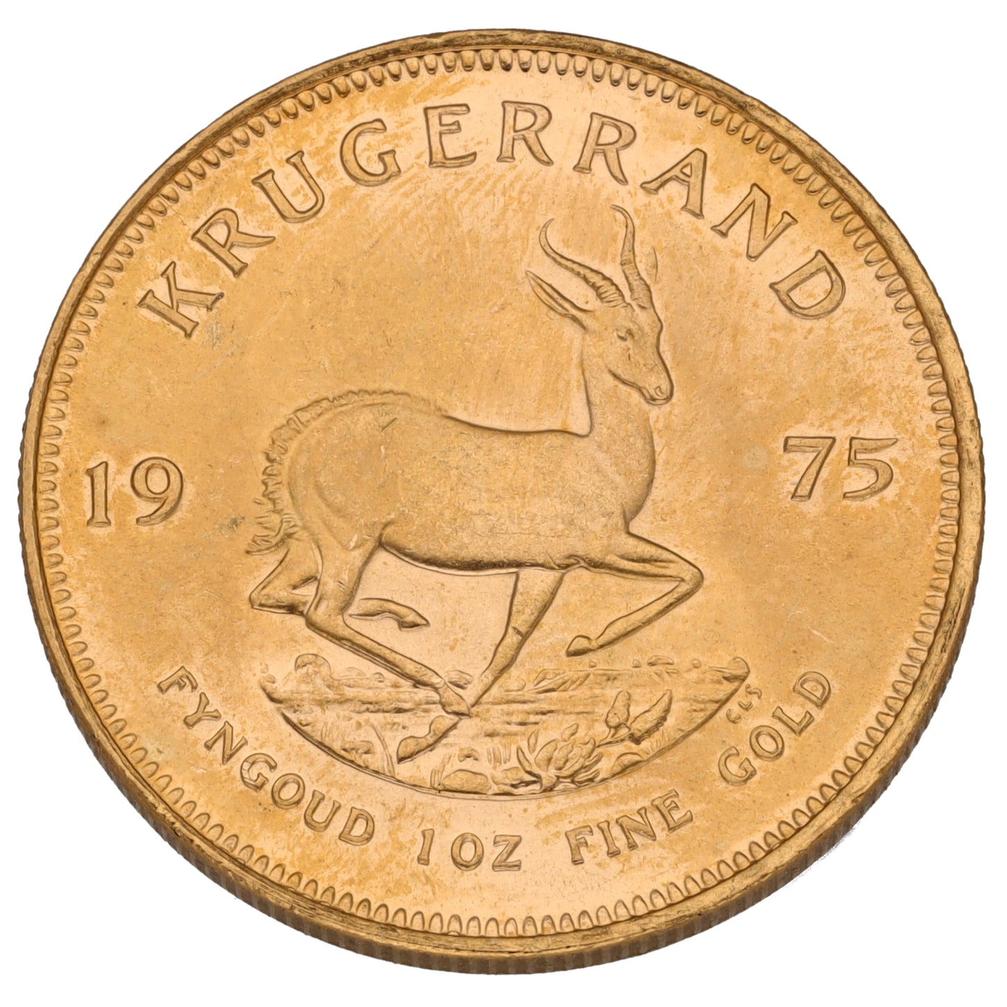 22ct Gold 1 OZ Krugerrand Coin 1975