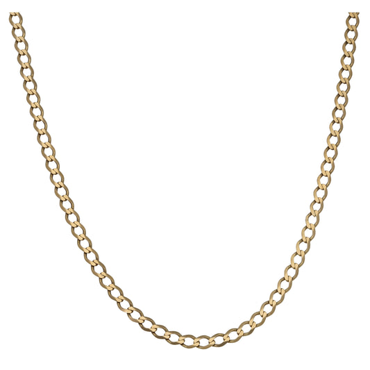 9ct Gold Curb Chain 20"