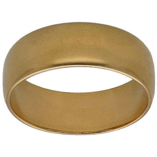 22ct Gold Plain Wedding Ring Size M