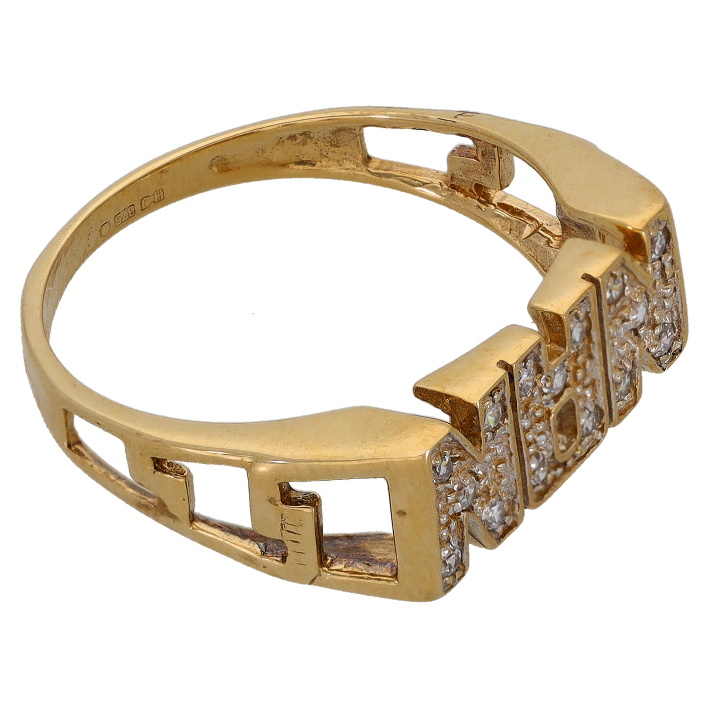 9ct Gold Cubic Zirconia Nan Ring Size Q