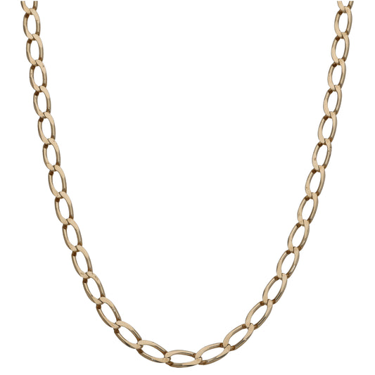 9ct Gold Curb Chain 26"