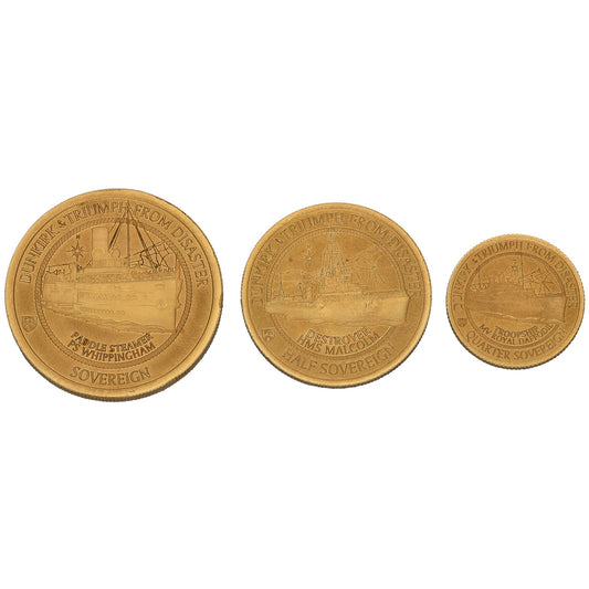 22ct Gold Dunkirk 80th Anniversary Sovereign Coin Set 2020