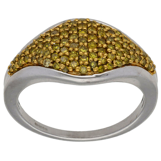 9ct Gold 0.40ct Diamond Dress/Cocktail Ring Size L