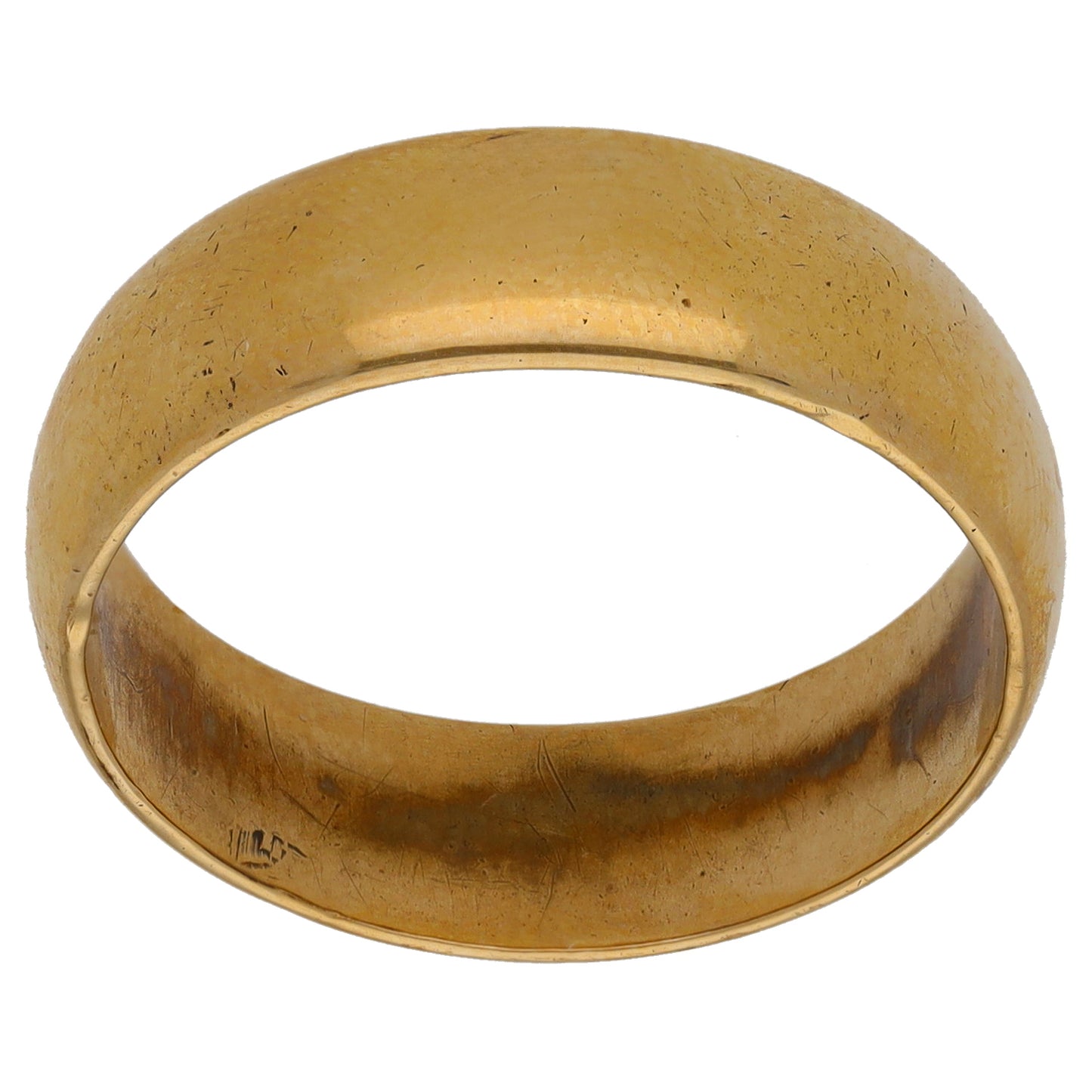 9ct Gold Plain Wedding Ring Size R