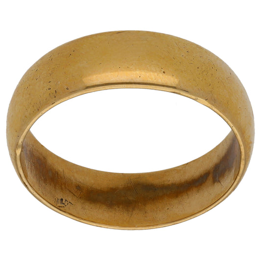 9ct Gold Plain Wedding Ring Size R