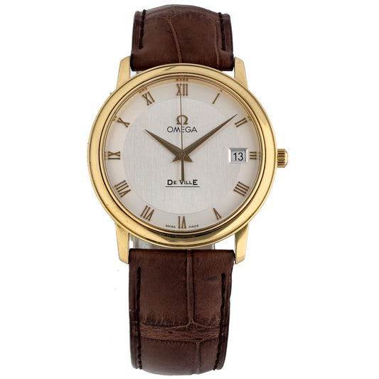 Omega De Ville 4610.32.02 34.4mm Gold Watch