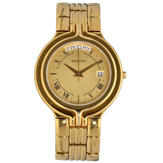Zenith Vintage 35mm Gold Plated Watch