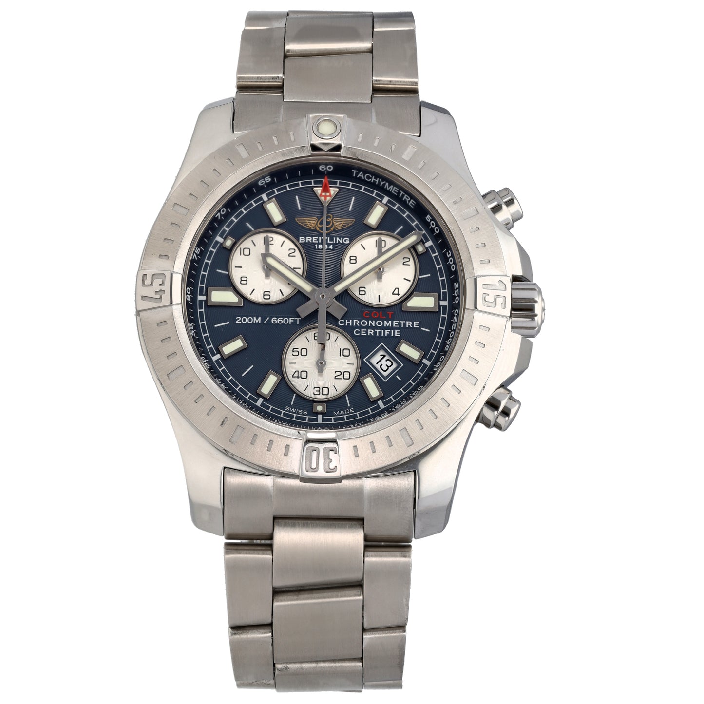 Breitling Colt Chronograph II A73388 44mm Stainless Steel Watch