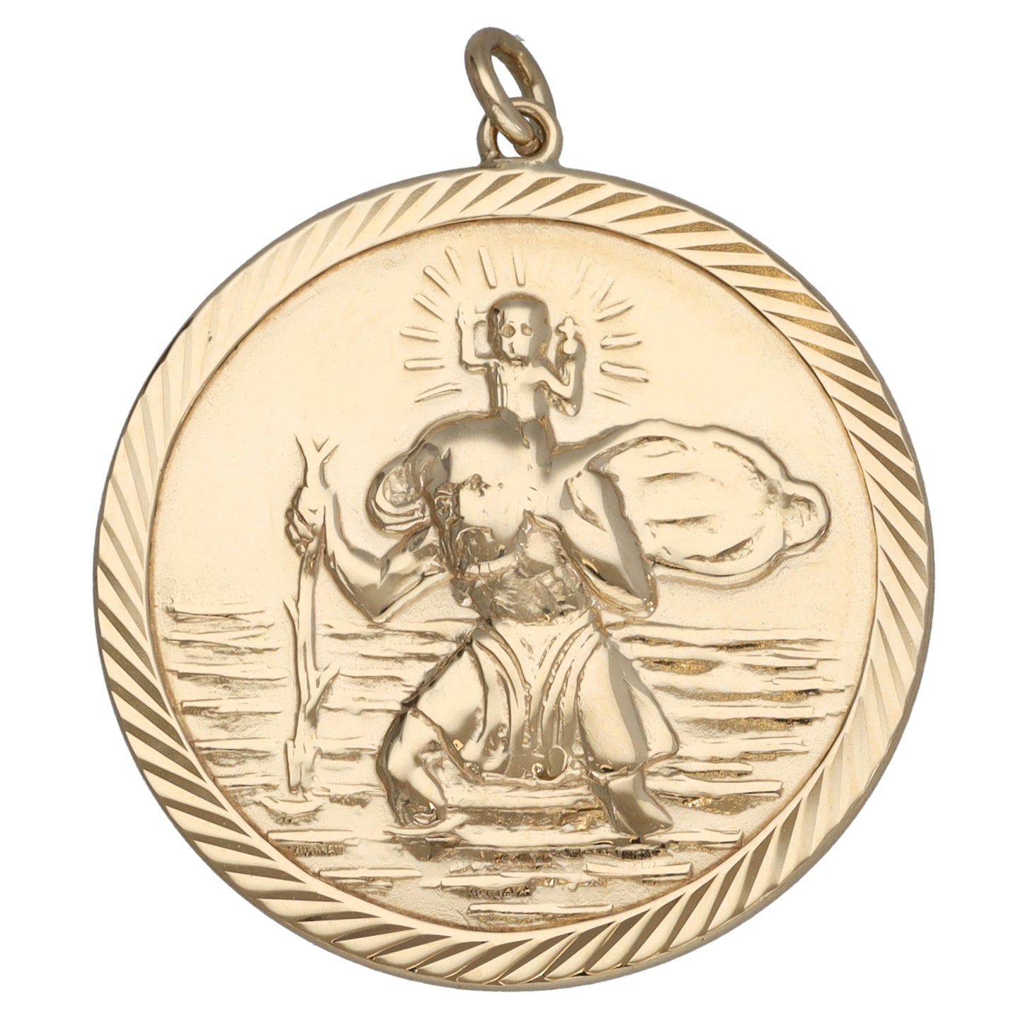 9ct Gold St Christopher Pendant