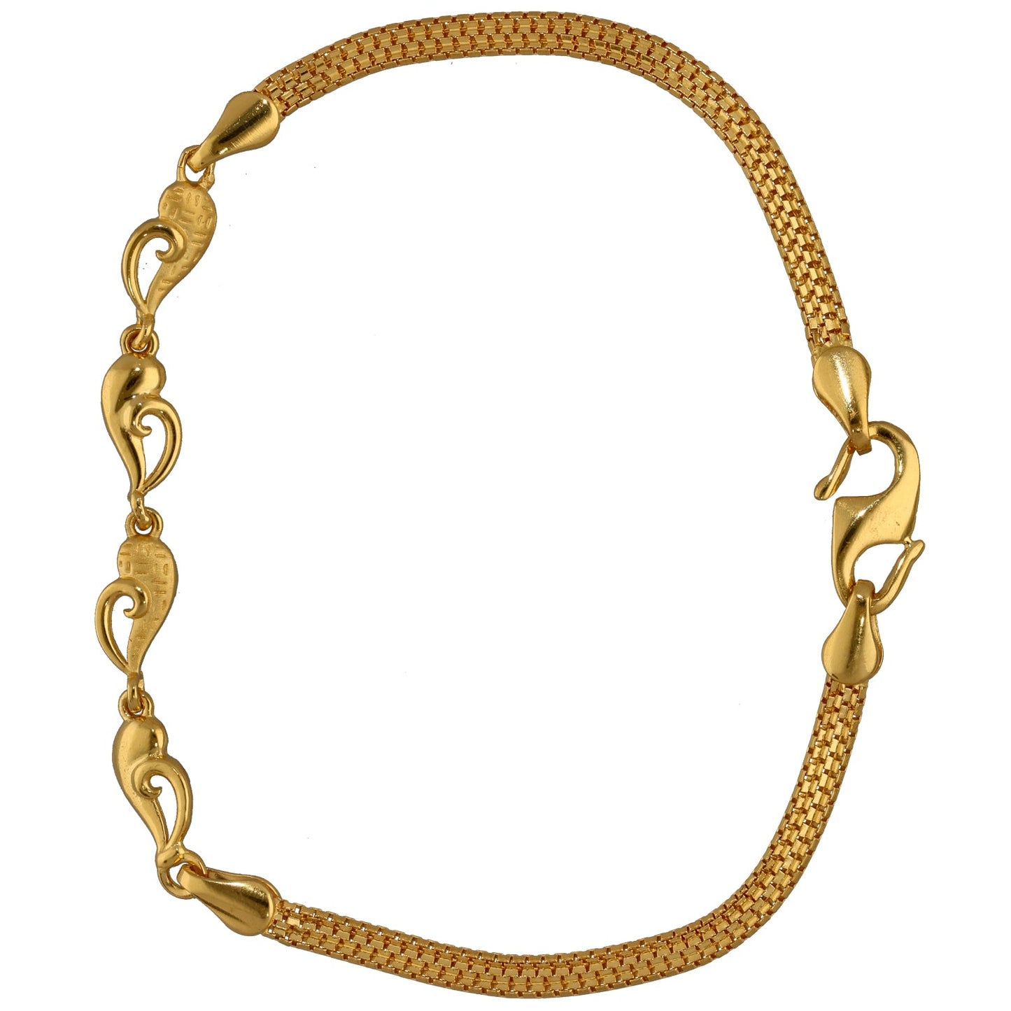 New 22ct Gold Shell Pattern Bracelet