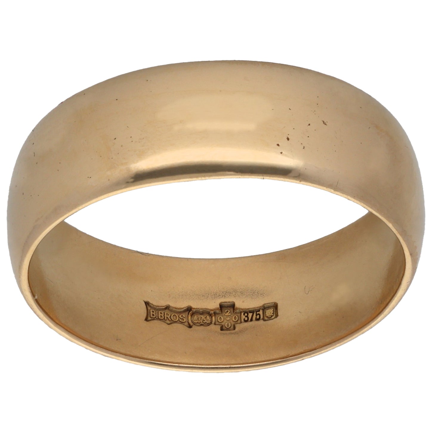 9ct Gold Plain Wedding Ring Size W