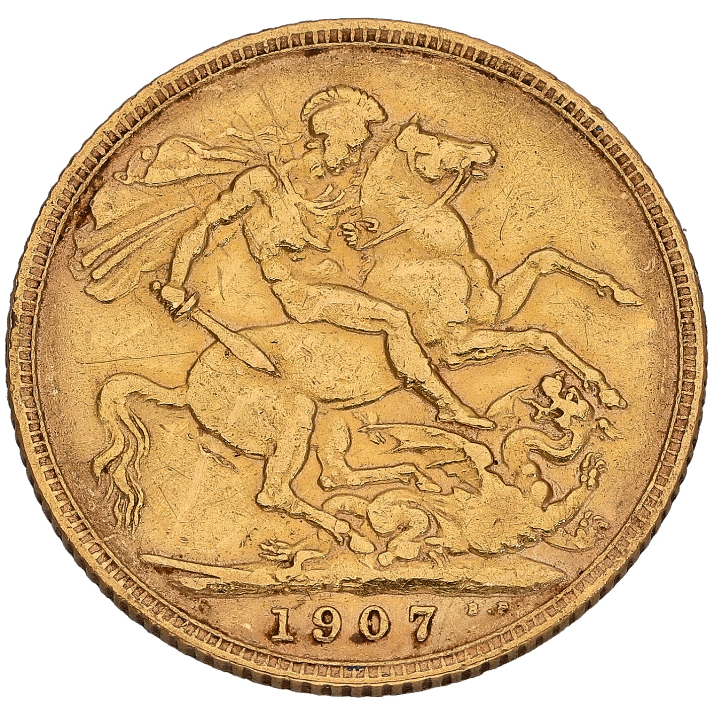 22ct Gold King Edward VII Full Sovereign Coin 1907
