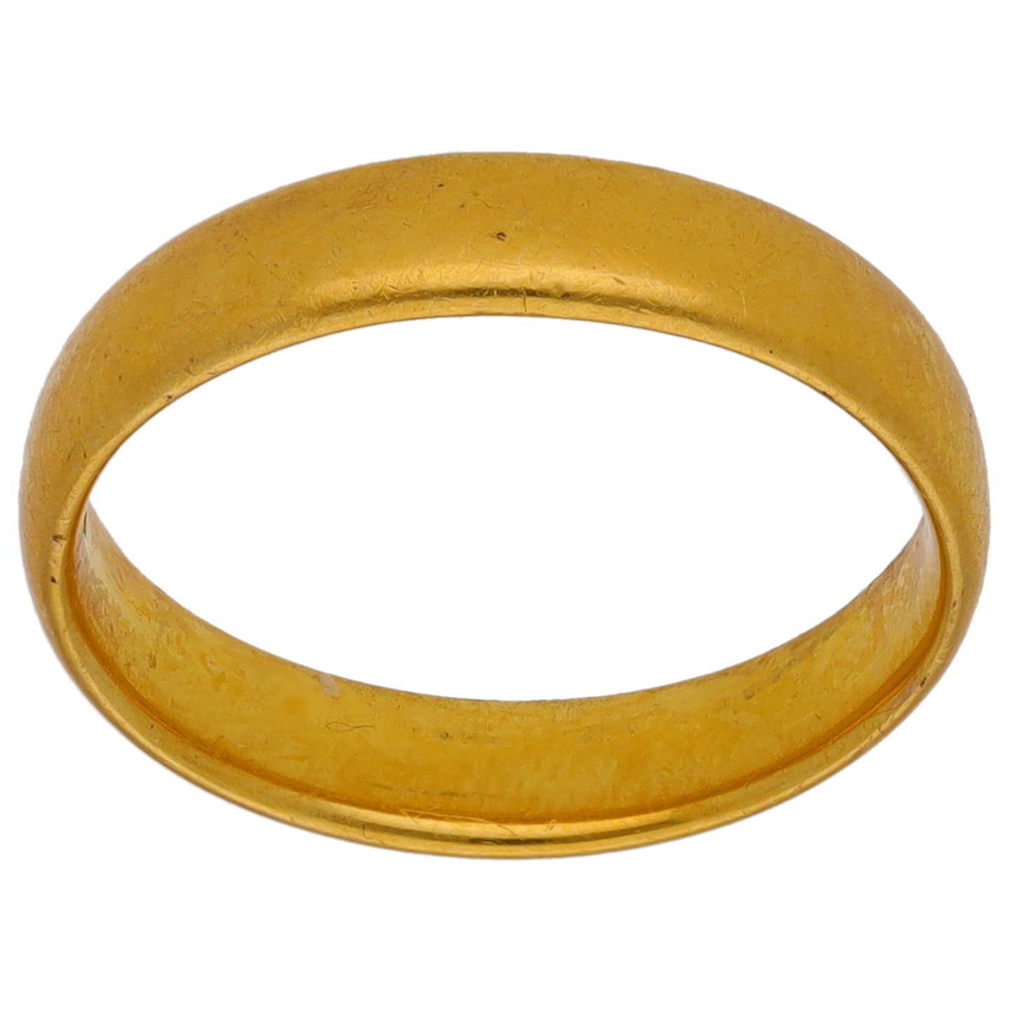 22ct Gold Plain Wedding Ring Size N